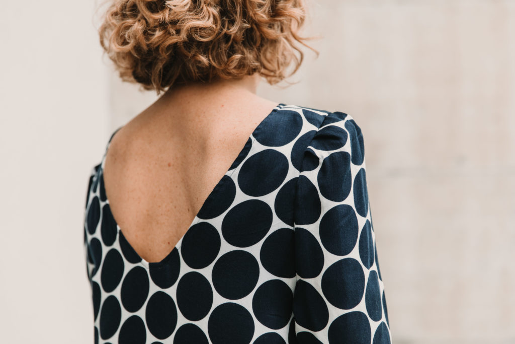 The nice open-back dress! – pm-patterns